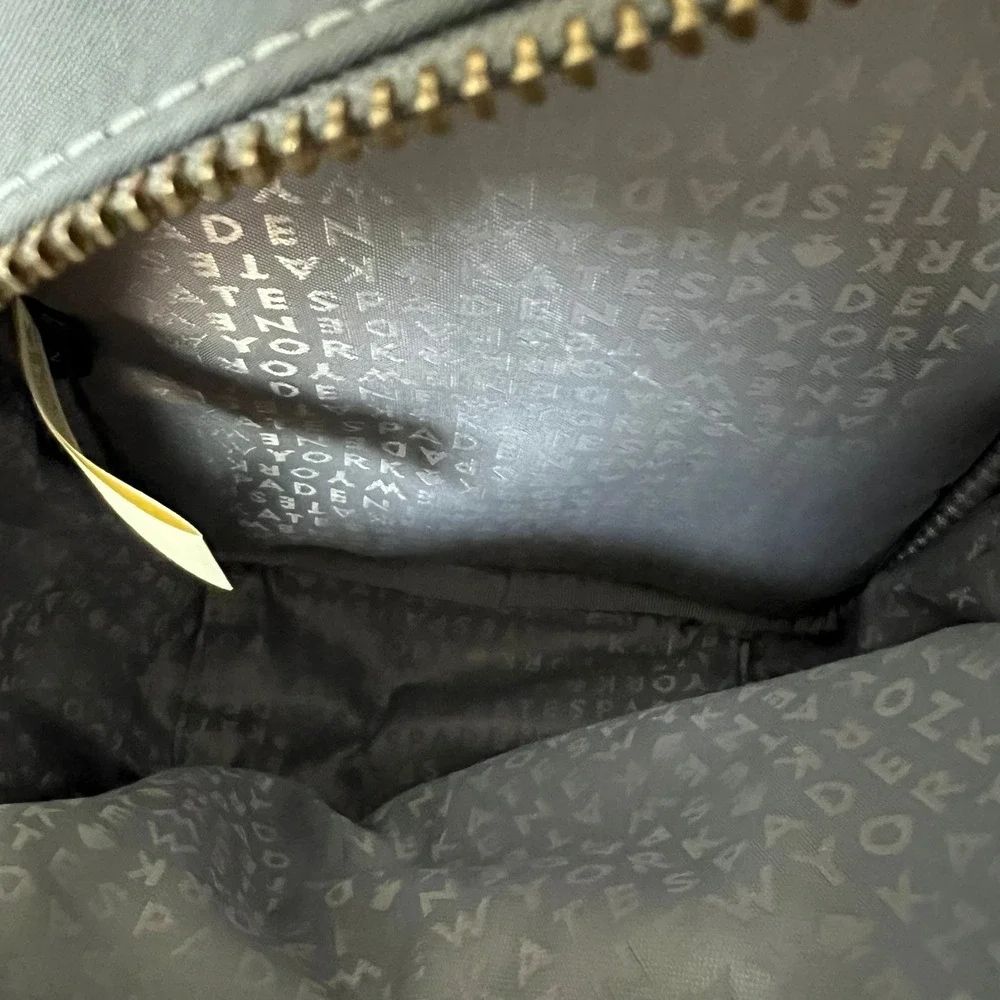 Kate‎ Spade New York Gray Nylon Mini Backpack Bag Travel Purse